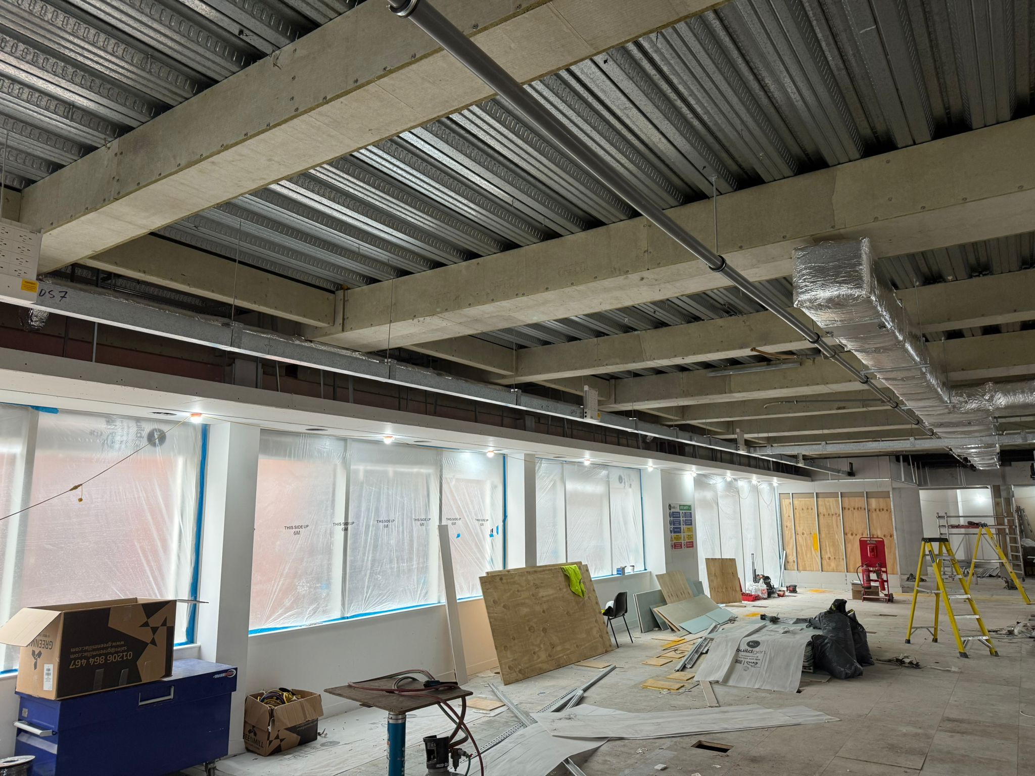 Strip-out of existing floor